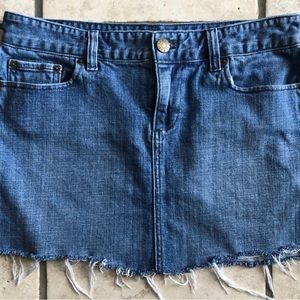 🥳HP…J. Crew  Mini Jean Skirt